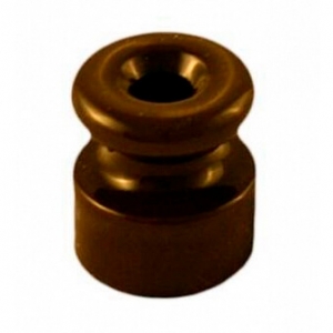 Изолятор керамический 18 мм коричневый