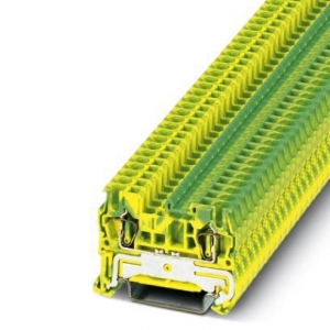 Модуль клеммный пружинный для заземления 2,5 мм.кв ST 2,5-PE желто-зеленый