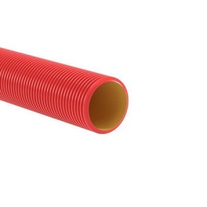 Труба двустенная жесткая ПНД d=110 мм SN12 750Н 6м для кабельной канализации красный