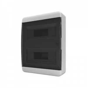 Щит распределительный навесной ЩРН-24 385х290х102 мм IP41 B прозрачная черная дверца