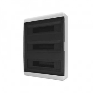 Щит распределительный навесной  ЩРН-54 535х358х102 мм IP41 B прозрачная черная дверца