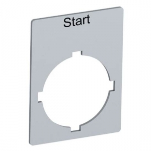 Шильдик Start 39х29,6 мм для кнопок