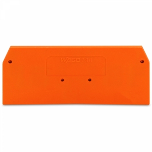 Пластина торцевая и промежуточная 2,5 мм на 3 проводника оранжевый