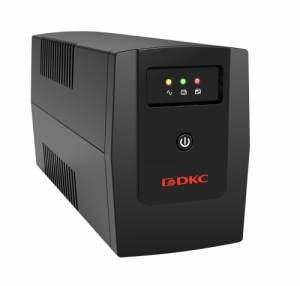 ИБП DKC Info 2000 ВА/1200 Вт 1/1 2xIEC C13 2xSchuko USB + RJ45 LCD линейно-интерактивный 4x9 Ач