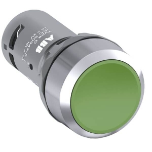 Кнопка CP1-30G-11 1НО+1Н3 без фиксации без подсветки зеленый