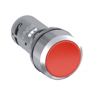 Кнопка CP1-30R-02 2HЗ без фиксации без подсветки красный