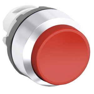 Кнопка MP3-20R без фиксации без подсветки только корпус красный