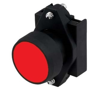 Кнопка 3SB плоская красный держатель без фиксации