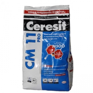 Клей для керамогранита и керамической плитки Ceresit CM 11 PRO 5 кг