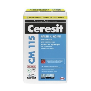Клей для мозаики и мрамора Ceresit CM 115 25 кг