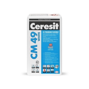 Клей для всех видов плиток высокоэластичный Ceresit CM 49 20 кг