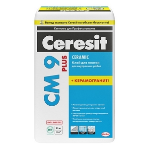 Клей для керамической плитки Ceresit CM 9 25 кг