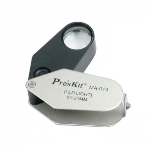 Лупа карманная складная Proskit MA 28D подсветка