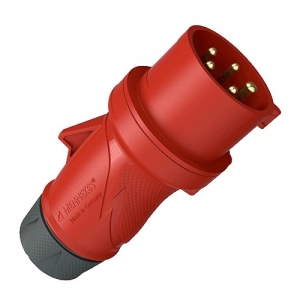 Вилка кабельная PowerTop Xtra R 13225 125 А 5 P IP67 400 В красный
