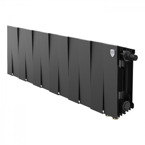 Радиатор биметаллический Royal Thermo PianoForte 200 12 секций черный графитовый