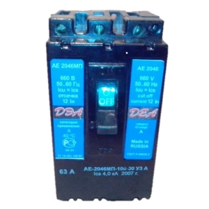 Выключатель автоматический АЕ 2046МП-100-00 3 P 63 А