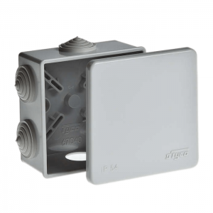 Коробка распаячная Тусо 85х85х40 мм открытой проводки IP54 серый