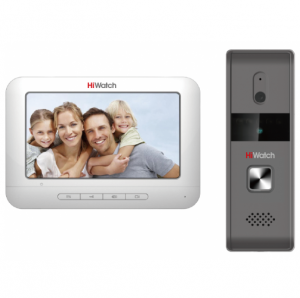 Комплект аналогового видеодомофона HiWatch DS-D100KF c памятью до 200 снимков