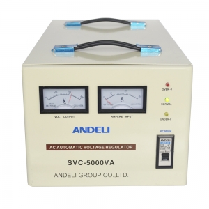 Стабилизатор напряжения ANDELI SVC-5000 VA 150-250 V электромеханический горизонтальный